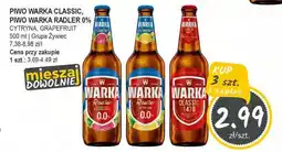 Słoneczko Piwo warka classic, piwo warka radler 0% Grupa Żywiec oferta