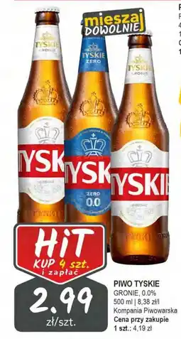 Słoneczko Piwo tyskie gronie, 0.0% kompania piwowarska oferta