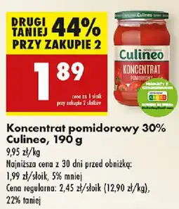 Biedronka Koncentrat pomidorowy 30% Culineo oferta