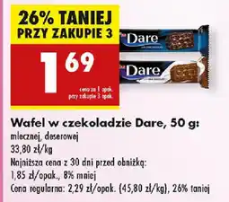 Biedronka Wafel w czekoladzie Dare oferta