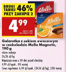 Biedronka Galaretka z sokiem owocowym w czekoladzie Mella Magnetic oferta