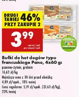 Biedronka Bułki do hot dogów typu francuskiego Pano oferta