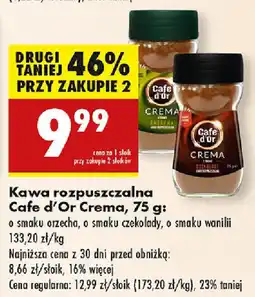 Biedronka Kawa rozpuszczalna Cafe d'Or Crema oferta