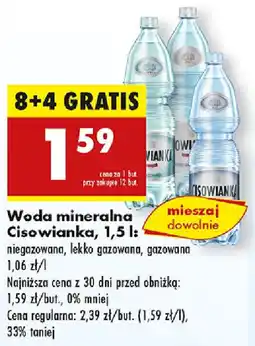 Biedronka Woda mineralna Cisowianka oferta