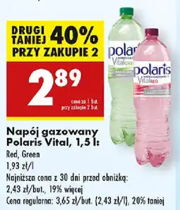 Biedronka Napój gazowany Polaris Vital oferta