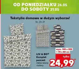 Kaufland Komplet pościeli 140 x 200 cm + 70 80 Liv & Bo oferta