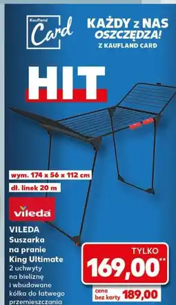 Kaufland Suszarka na pranie king Vileda oferta
