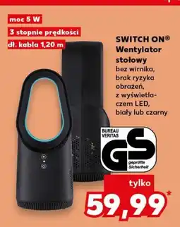 Kaufland Wentylator stołowy 5w Switch On oferta