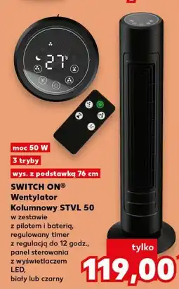 Kaufland Wentylator kolumnowy stvl 50 Switch On oferta