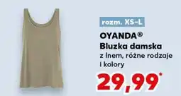 Kaufland Bluzka damska z lnem xs-l Oyanda oferta