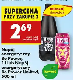 Biedronka Napój energetyczny Be Power itp. oferta