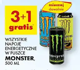 Biedronka Wszystkie napoje energetyczne w puszce Monster oferta