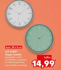 Kaufland Zegar ścienny Liv & Bo oferta