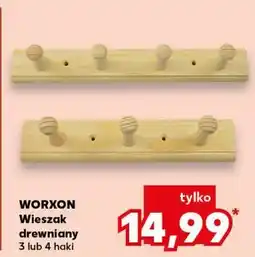 Kaufland Wieszak drewniany 4 haki Worxon oferta