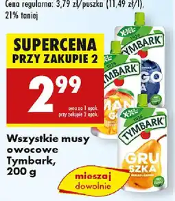 Biedronka Wszystkie musy owocowe Tymbark oferta