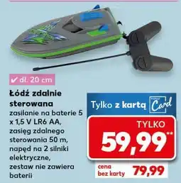 Kaufland Łódź zdalnie sterowana zielona 35 cm Buddy Toys oferta