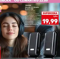Kaufland Głośniki quanto 2.0 black Tracer oferta