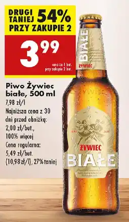 Biedronka Piwo Żywiec białe oferta