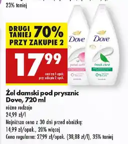 Biedronka Żel damski pod prysznic Dove oferta