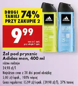 Biedronka Żel pod prysznic Adidas men oferta