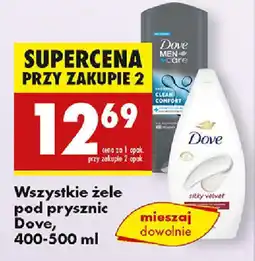 Biedronka Wszystkie żele pod prysznic Dove oferta
