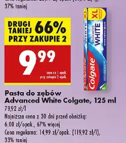 Biedronka Pasta do zębów Advanced White Colgate oferta