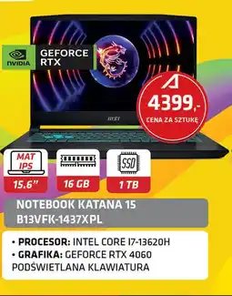Alsen Notebook Katana 15 B13VFK-1437XPL oferta