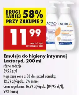 Biedronka Emulsja do higieny intymnej Lactacyd oferta