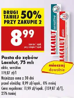 Biedronka Pasta do zębów Lacalut oferta