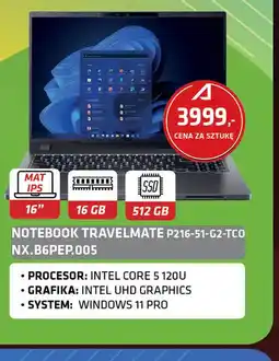 Alsen Notebook Travelmate P216-51-G2-TCO NX.B6PEP.005 oferta