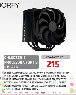 Alsen Chłodzenie procesora Fortis 5 Black oferta