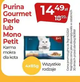 Zoo Karina Purina Gourmet Perle lub Mono Petit oferta