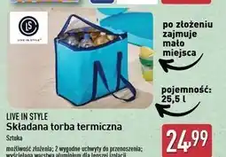 ALDI Torba termiczna składana Live In Style oferta