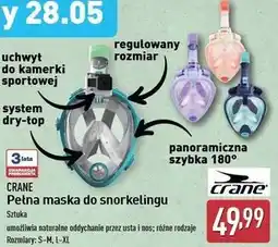 ALDI Maska do snorkelingu l/xl Crane oferta