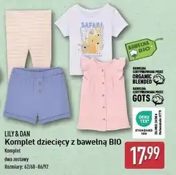 ALDI Komplet niemowlęcy w prążki 62/68-86/92 Lily & Dan oferta