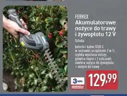ALDI Nożyce do trawy i żywopłotu 12 v Ferrex oferta