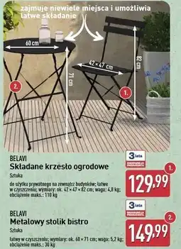 ALDI Stolik metalowy bistro Belavi oferta