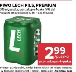Stokrotka Market Piwo Lech Pils, Premium oferta