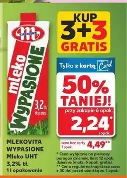 Kaufland Mleko 3.2% Mlekovita wypasione oferta