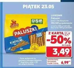 Kaufland Paluszki słone Lajkonik paluszki oferta