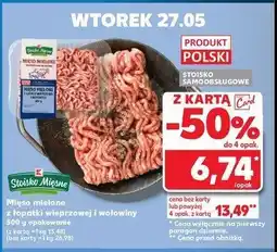 Kaufland Mięso mielone z łopatki wieprzowej i wołowiny Stoisko mięsne oferta