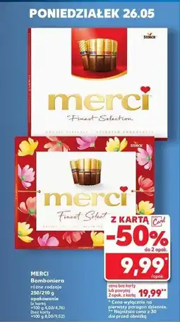Kaufland Bombonierka czerwona Storck merci oferta