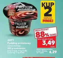 Kaufland Pudding czekoladowy Zott protein oferta