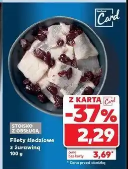 Kaufland Filet śledziowy z żurawiną oferta