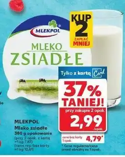 Kaufland Mleko zsiadłe Mlekpol oferta