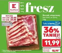 Kaufland Boczek wieprzowy bez kości oferta