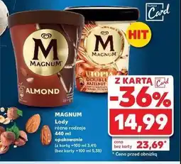 Kaufland Lody almond Algida magnum oferta