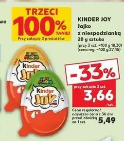 Kaufland Jajko z niespodzianką super mario Kinder joy oferta
