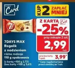 Kaufland Rogal z nadzieniem kakaowym 7 days super max oferta