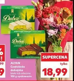 Kaufland Czekolada biała dubajska Alyan oferta